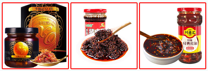 星火全自動調(diào)味醬醬料灌裝機(jī)及調(diào)味醬灌裝旋蓋生產(chǎn)線包裝樣品展示