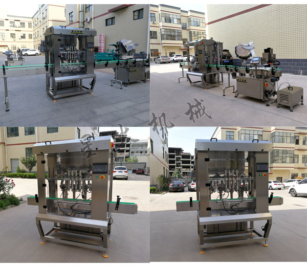 全自動牛肉醬灌裝機-牛肉醬醬料灌裝機生產(chǎn)線實拍