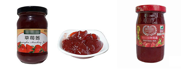 全自動草莓醬灌裝機生產(chǎn)線樣品圖